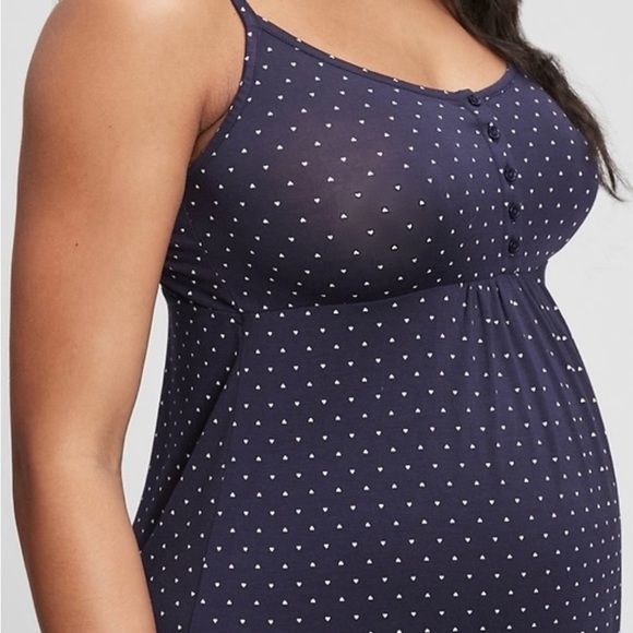GAP Maternity Softest Modal Nursing PJ Dress - Picture 3 of 3